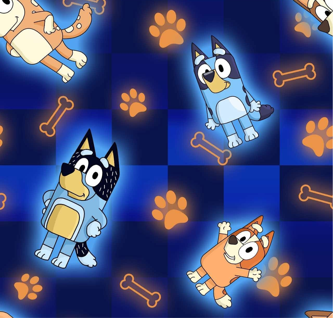 Neon blue healers