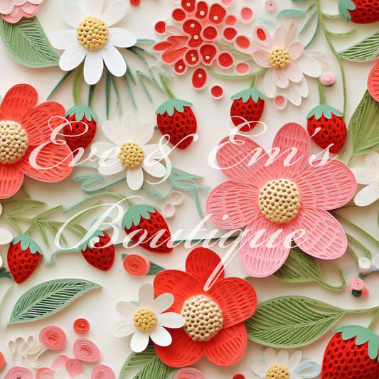 Strawberries Floral
